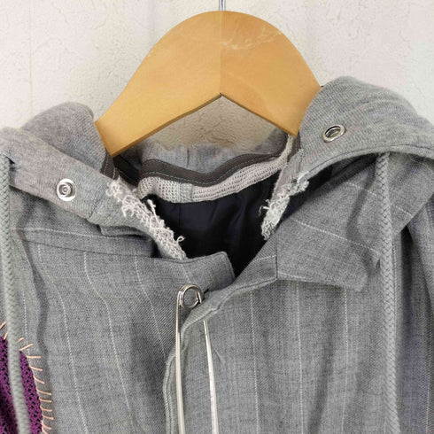 ダイエットブッチャー DIET BUTCHER × sonatine Patchwork Docking pinstripe jacket ジャケット メンズ JPN:1